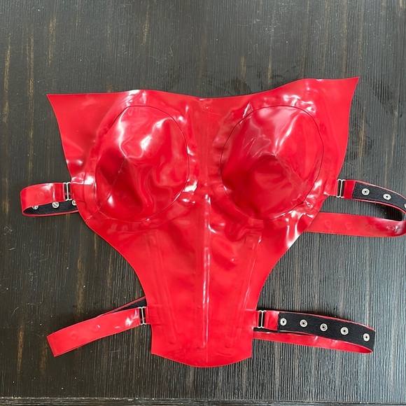 Tableaux Vivants Tops Latex Chest Piece By Tableaux Vivants